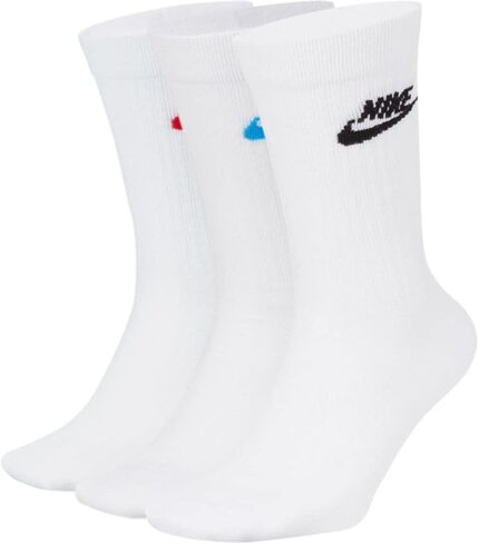 Nike Sportswear Everyday Essential Crew Socks (3 Pairs) Adult DX5, Size L in Saudi Arabia