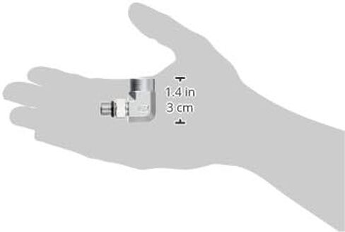 Brennan Industries 6805-04-04-NWO-FG Forged Steel 90 Degree Elbow Tube Fitting, 7/16"-20 SAE ORB x 1/4"-18 NPTF Thread, 1/4" Male Adjustable O-Ring Boss x 1/4" Female NPTF in Saudi Arabia