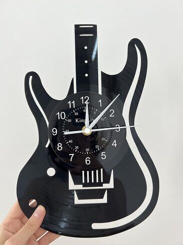 Doublecat Music Rock Band Guitar Office Wall Clock Decor for Boss Boyfriend Gift 12inch 30CM (NO LED) in Saudi Arabia