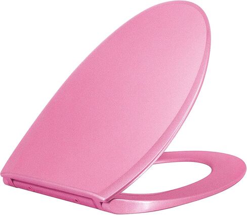 One Click Toilet Seat Elongated Toilet Seat Soft Slow Close Toilet Lid Easy Installation and Quick-Release Removable for Cleaning Stable Stainless Steel Hinge Design to Prevent Shifting in Saudi Arabia