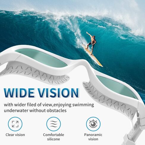 نظارات السباحة findway، نظارات السباحة المستقطبة للرجال والنساء والشباب البالغين، مضادة للضباب وحماية من الأشعة فوق البنفسجية ولا تسرب رؤية واسعة in Kuwait