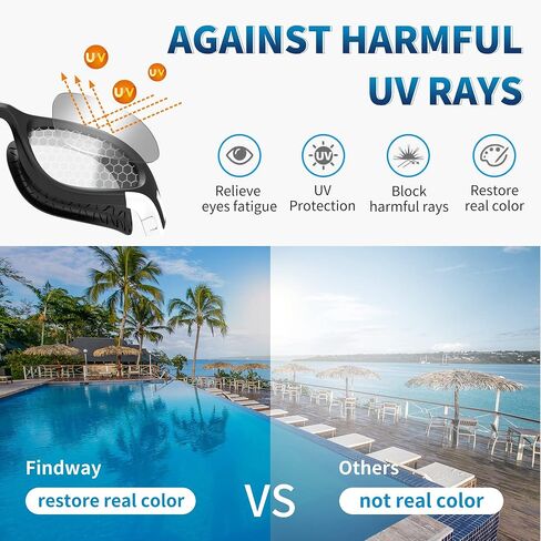 findway Swim Goggles, Polarized Swimming Goggles for Men Women Adult Youth,Anti-fog UV Protection No Leaking Wide Vision in Saudi Arabia