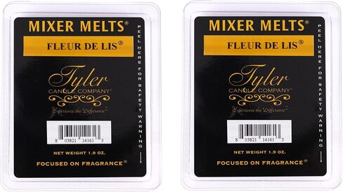 Tyler Candle Company Fleur DE LIS 1.9 Ounce Scented Mixer Wax Melt Cubes for Tart Burner, Pack of 2 in Kuwait