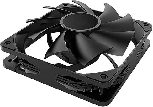 3 Pack 1800RPM 4PIN PWM Computer Case Cooling Fan Silent PC CPU Cooler 120mm Fans Kit Cooler Fans (White) in Saudi Arabia