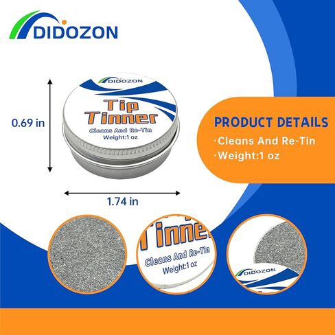 Tip Tinner, Soldering Iron Tip Cleaner and Re-Tinning Solution, 1 pcs, 1 oz in Saudi Arabia