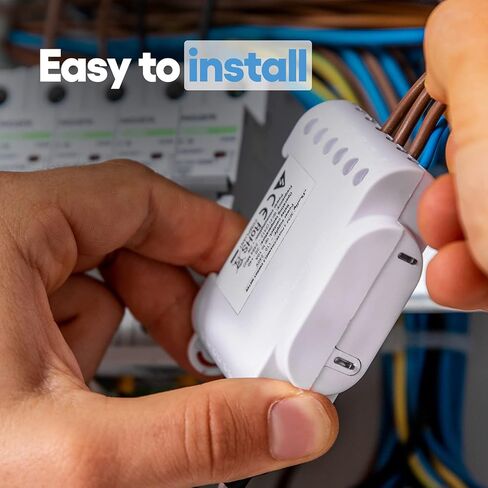 Shelly 3EM، عداد طاقة WiFi ثلاثي الطور، التحكم في الموصل، استهلاك الشاشة والتحكم، حجم صغير، متوافق مع الألواح الشمسية، 3 قنوات، أتمتة المنزل الذكي in Kuwait