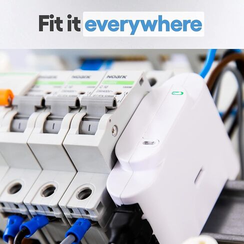 Shelly 3EM، عداد طاقة WiFi ثلاثي الطور، التحكم في الموصل، استهلاك الشاشة والتحكم، حجم صغير، متوافق مع الألواح الشمسية، 3 قنوات، أتمتة المنزل الذكي in Kuwait