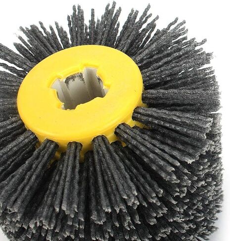 120x100mm Abrasive Wire Drawing Wheel Drum Burnishing Brush for The Surface Treatment of Furniture Wooden Products Polishing 80 Grit in Saudi Arabia