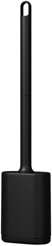 Toilet Brush and Holder Set for Bathroom,Deep Cleaning Silicone Toilet Brushes.T PR Flexible toilet bowl brush, Floor Standing & Wall Mounted without Drilling. Toilet Bowl Brush with Holder. (Black) in Saudi Arabia