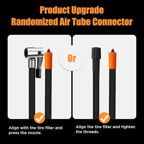 Litmustes Tire Inflator Portable Air Compressor,Cordless Tire Inflator 150 PSI with Digital LCD Pressure Gauge Electric Air Pump Quick Inflation for Car,Motorcycle,Bicycle Tires and Balls (Black) in Saudi Arabia