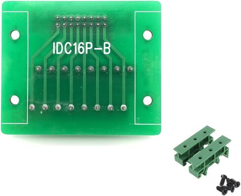 IDC16 2x8 دبابيس ذكر رأس لوحة القطع موصل كتلة المحطة مع أقدام تركيب السكك الحديدية DIN البسيطة in Kuwait