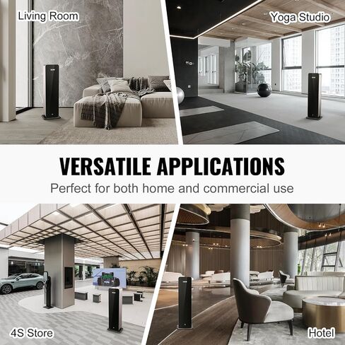 VEVOR Scent Air Machine for Home, 120ml Bluetooth Smart Cold Air Diffuser, 1000sq.ft Waterless Essential Oil Scent Air Diffuser, Floor Standing Aromatherapy Machine for Spa, Yoga, Home, Office, Hotel in Saudi Arabia