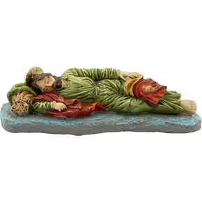 6" Long Painted Saint Joseph Statue | Patron Saint of Fathers, Families, and The Universal Church | Great Catholic Gift for First Communion or Confirmation | Classic Christian Home Decor