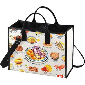 Portuguese Cuisine Tote Bag Portugal Travel Gifts Portugal Shoulder Bag Portuga Trip Merchandise