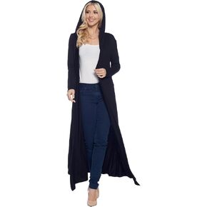 Isaac Liev Women's Maxi Cardigan Casual Long Open Front Floor Length Drape Lightweight Duster