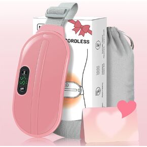 Gifts for Women 𝟐𝟎𝟐𝟒 𝐍𝐞𝐰 𝐆𝐢𝐟𝐭𝐬 Birthday Gifts for Women Mom Wife, Unique Gifts for Her Grandma Girlfriend, Cordless Heating Pad for Pain Relief Period Cramps, 6 Heat Levels+6 Massage Modes