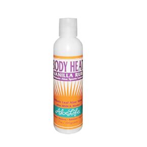 Aloe Life - Body Heat Vanilla Rub, Lubricating, Warming Action, Soothes & Relieves Sore Muscles, Safe For Seniors & Athletes, Helps Reduce Tension & Stress, Gluten-Free (7 oz)