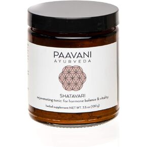 PAAVANI Ayurveda - Shatavari Supplement - Rejuvenating Tonic - Hormone Balance & Vitality - Organic Herb - 9 oz Jar