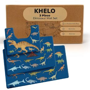 Kids Bathroom Rug - Mermaid Themed - Bathroom Rugs Sets 3 Piece - 16x20 U-Shaped Toilet Rug, 17x24 & 20x32 Bathroom Rugs - Non Slip, Ultra Absorbent, Kids Bathroom Set