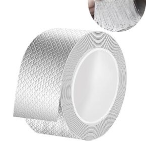 Butyl Tape Waterproof Tape,Tape,Aluminum Foil Tape Butyl Sealant Tape for RV Awning Repair, Window, Silicone, Boat and Pipe Sealing, Glass & EDPM Rubber Roof Patching, Silver,4Inchx16.4Feet