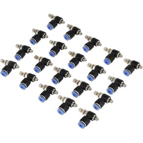 Push to Connect Air Line Fittings Tube tee Od 4mm M5 Thread Air Line Union Push Fit Fittings Tube Push Air Fitting Pneumatic Air Quick Connect Fittings 20 Pcs