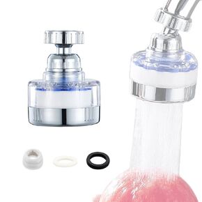 360° Rotating Bathroom Faucet Filter Sink Faucet Purifier Remove Heavy Metals and Hard Water, Sink Water Faucet Filter for Kitchen and Bathroom, Water Purifier for Sink