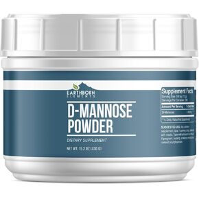 Earthborn Elements D-Mannose Powder, Dietary Supplement, Non-GMO (15.2 Ounce)