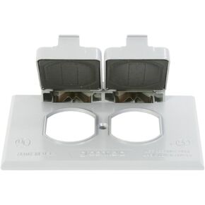 Greenfield Made in The U.S.A. CDRHWS Series Weatherproof Electrical Outlet Box Cover, White