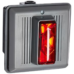 Edwards-Signaling Horn Strobe, Red, 5-1/2 In. H, 120VAC (868STRR-N5)