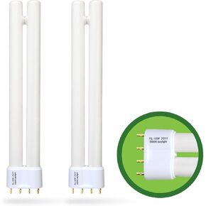 PL18-B-FFP 18W Replacement for OttLite T18330 T186C0 T40112 Fluorescent Light Bulb,18W Fluorescent Light Bulbs Tpye B,5500K Bright Natural Daylight,2G11 Base,2Pack