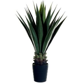 نبات الصبار الاصطناعي بوعاء نبات السيزال الاصطناعي مقاس 41 بوصة داخليًا أو خارجيًا، مُصنف بالأشعة فوق البنفسجية، صبار الصبار في زارع أسود مضلع مزخرف in Kuwait