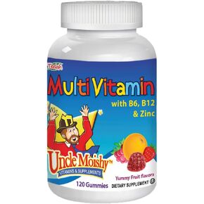 Uncle Moishy Childrens Multi-Vitamin Mineral Jellies with Choline - 120 Jellies