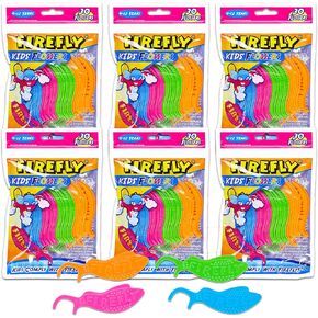 [ 180 Count ] FireFly Kids Flossers (4-12 years old)