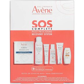 Eau Thermale Avène SOS COMPLETE Post-Procedure Recovery System. Comprehensive optimal post-procedure recovery care kit for compromised, hypersensitive skin. in Kuwait