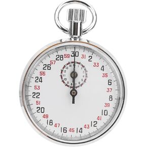 Mechanical Stopwatch Handheld Large Display Stainless Steel Stop Watch for Sports Coaches Fitness Coaches Referees