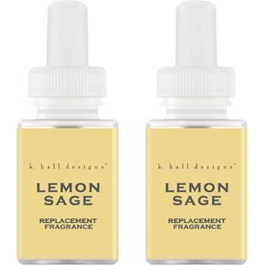 Pura & K. Hall Designs Home Scent Refill - Smart Home Air Diffuser Fragrance - Up to 120-Hours of Premium Fragrance per Refill - Household Essential - Clean Diffuser Fragrance - 2 Pack, Cocoa Almond