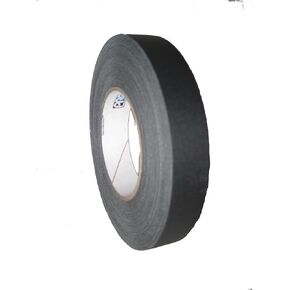 Pro Gaff Gaffers Tape 1 and 2 inch Widths, 17 Colors Available, 1 inch, Black