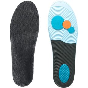 Arch Support Insole Shock Absorb Insoles Plantar Fasciitis Relief Insoles Men for Flat Feet High Arch and Foot Pain High Arch Orthotic Inserts for Shoes (Black, S(Men 6-7/Women 7-8))