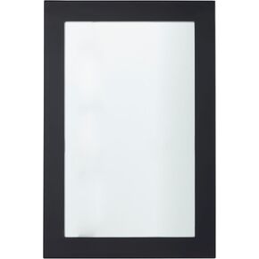 Deco 79 Wooden Room Wall Mirror Minimalistic Entryway Mirror, Wall Mounted Mirror 24" x 1" x 36", Black