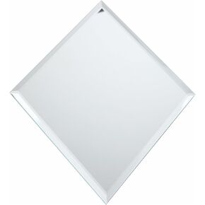 Plymor 3mm Beveled Glass Mirror, 7 inch x 9 inch (Diamond-Shaped)