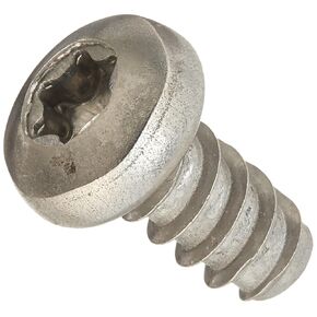 Small Parts 0806LTP188 18-8 Stainless Steel Thread Rolling Screw for Plastic, Passivated Finish, Pan Head, Star Drive, #8-16 Thread Size, 3/8" Length (Pack of 25)