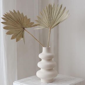 Circle Ceramic Vase,Pampas Grass Vase,Modern Dried Flowers Vase,Decorative Vase for Centerpieces, Kitchen, Office, Living Room, Wedding, Gifts in Saudi Arabia