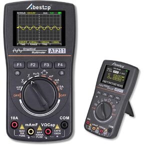 Abestop AT211 راسم الذبذبات المتعدد 2 in1 راسم الذبذبات 1 ميجا هرتز عرض النطاق الترددي 2.5Msps معدل أخذ العينات متر وظيفة التيار المتناوب/تيار مستمر الحالي/جهاز قياس الجهد الكهربي in Kuwait