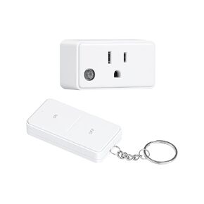 Remote Control Outlet, 200 FT Long Range Wireless Remote Light Switch, No Wiring, 15A/1875W Electrical Outlet Switch for Lamps, Fans, Christmas Trees, Small Appliances, ETL Listed