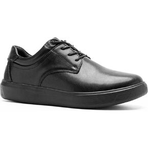 OrthoComfoot Orthopedic Dress Shoes for Mens Wide Width Toe Box, Comfortable Arch Support Leather Oxfords for Plantar Fasciitis, Casual Business Orthotic Walking Shoes for Foot and Heel Pain