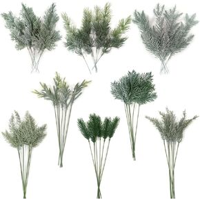 Artificial Leaves, 48Pcs with Stems, Winter-themed Decorative Plant for Indoor and Outdoor Use
