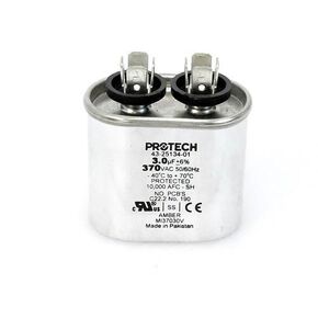 43-20847-02 -Rheem OEM Oval Replacement Run Capacitor 3 UF/MFD 370 Volt