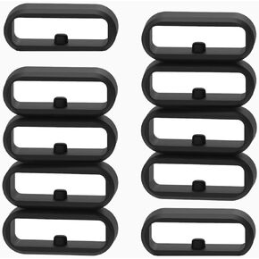 FitTurn Band Keeper Compatible with Garmin Venu Sq/Vivoactive 3 Music/Vivomove/Vivomove HR Bands Fastener Ring Replacement Silicon Fastener Ring Connect Security Loop Band Accessory 11 Pack