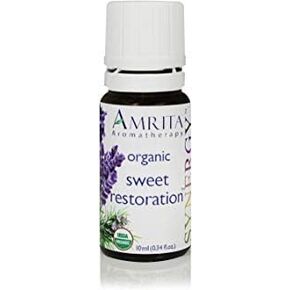 Sweet Restoration Synergy Essential Oil Blend - USDA Certified Organic Essential Oil Blend of Lavender Extra, Sweet Lavandin, & Rosemary Cineol 1.8 - Pure & Undiluted -Size: 10ML