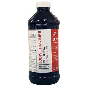 HUMCO 121316001 Iodine Tincture 2 Percent Mild USP 16 oz, Shape
